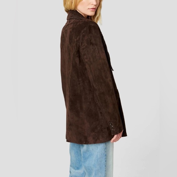 BLANK NYC Womens Luxury Oversized Blazer with Pockets, Chocolate Souffle - Picture 3 of 11